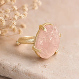 Raw Rose Quartz Ring by DiVine Healings