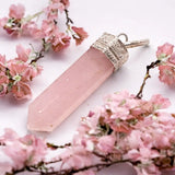 Rose Quartz Pencil Pendant by DiVine Healings