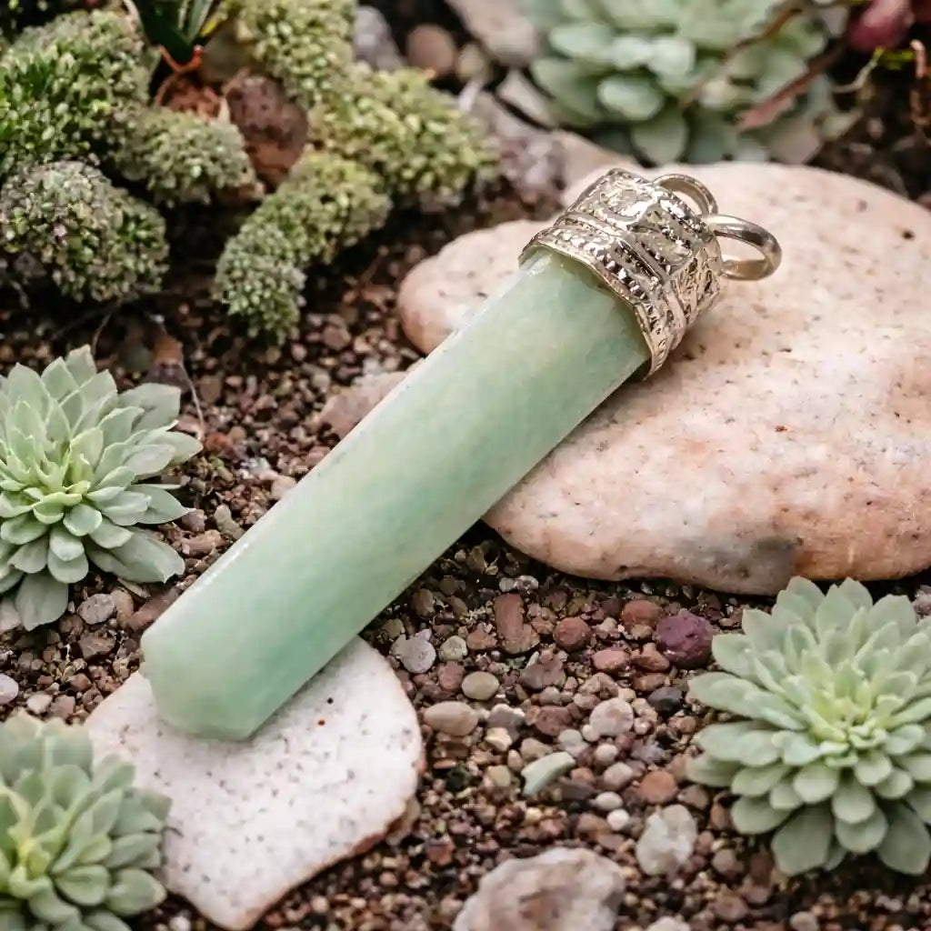 Amazonite Pencil Pendant