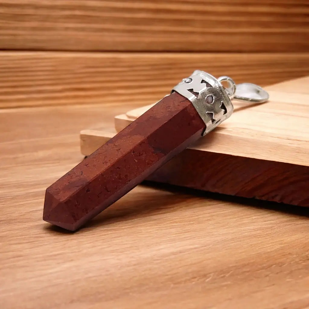 Red Jasper Pencil Pendant