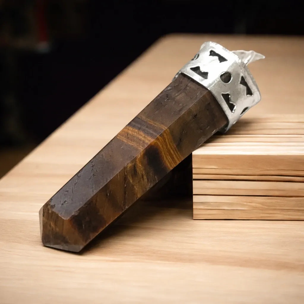 Tiger's Eye Pencil Pendant