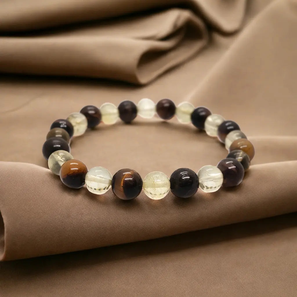 Tiger's Eye and Citrine Bracelet