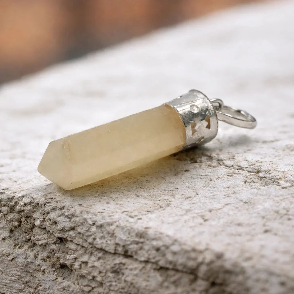 Yellow Aventurine Pencil Pendant