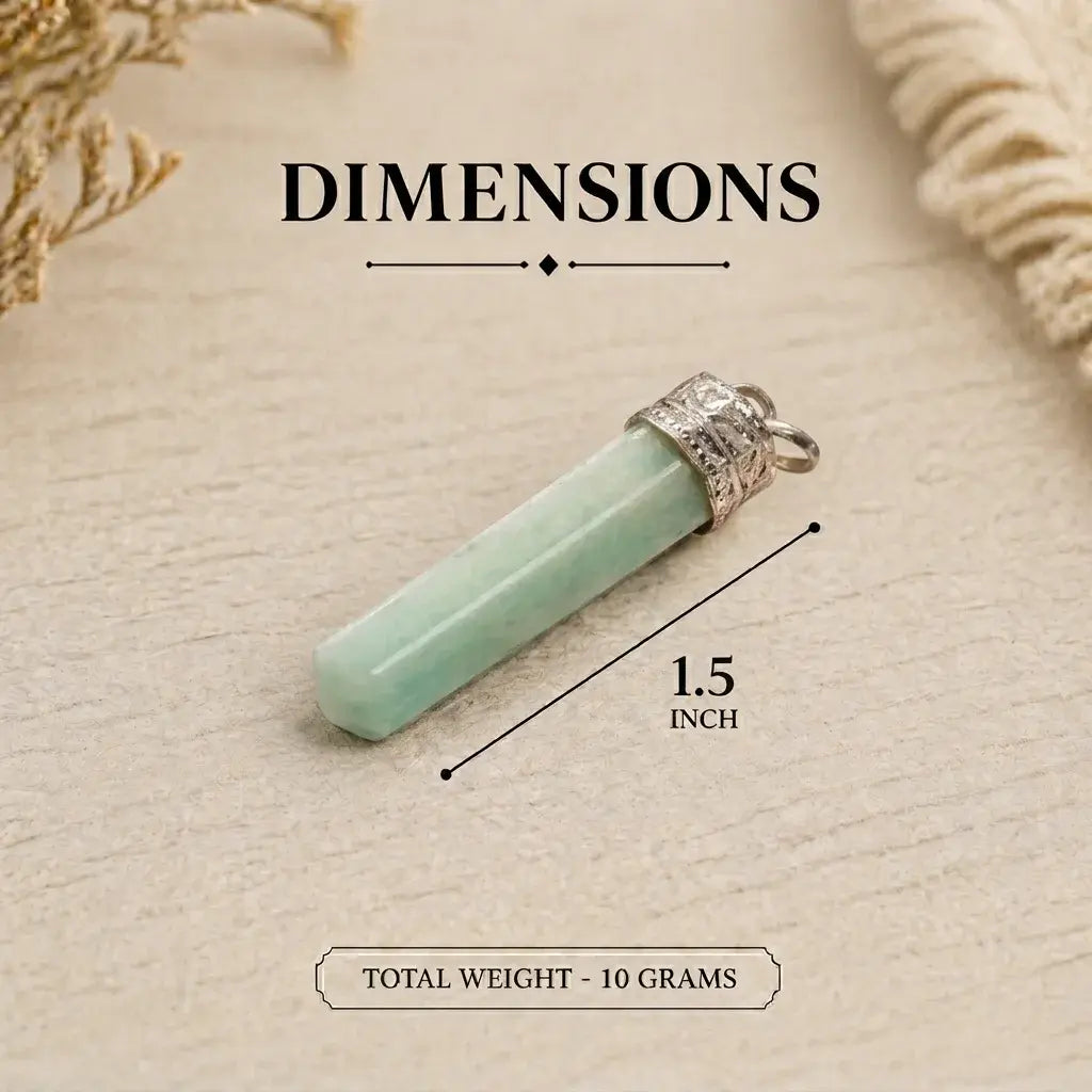 Amazonite Pencil Pendant