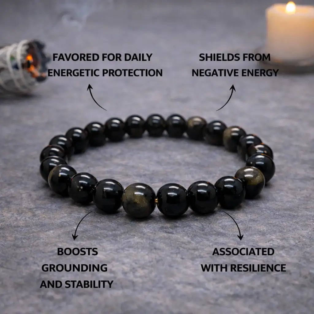 Black Obsidian Bracelet