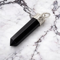 Black Obsidian Pencil Pendant by DiVine Healings