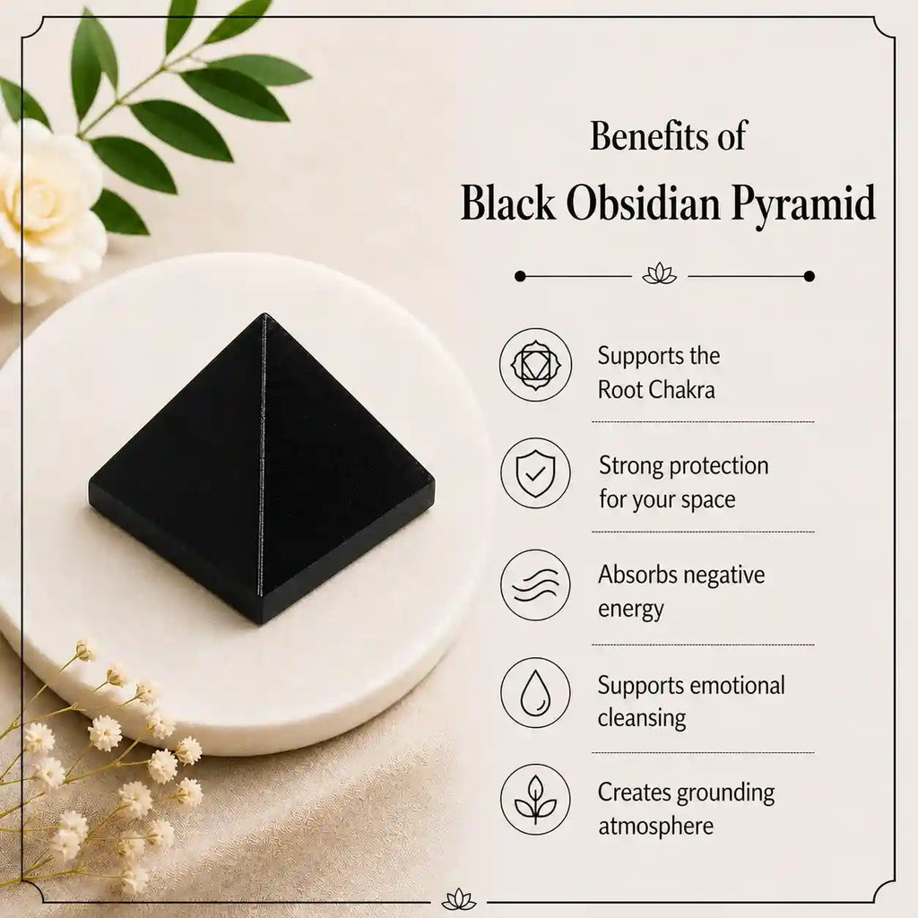 Black Obsidian Pyramid