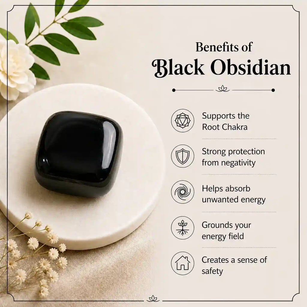 Black Obsidian Tumbled Stone