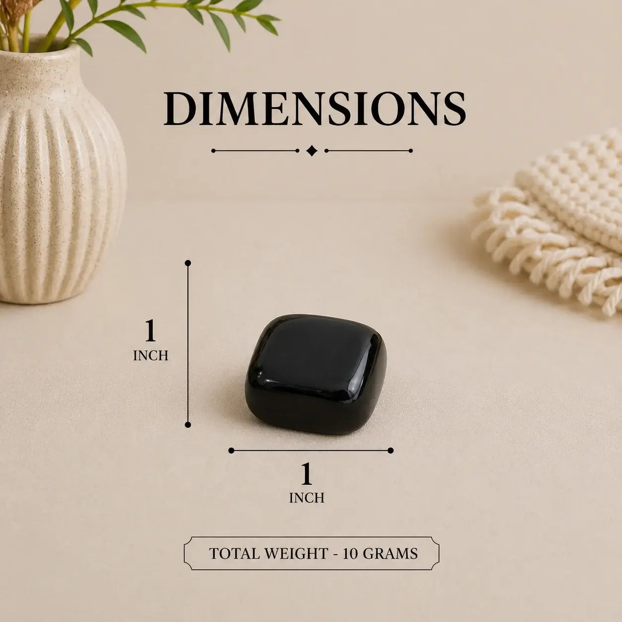Black Obsidian Tumbled Stone