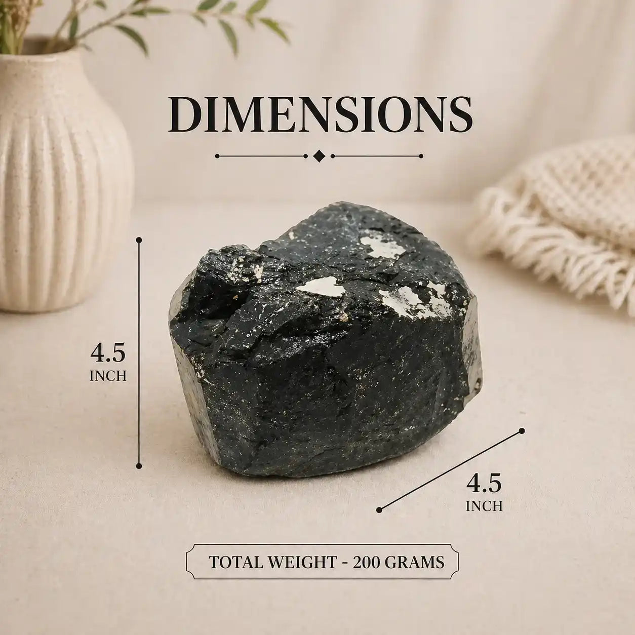 Black Tourmaline Raw Stone