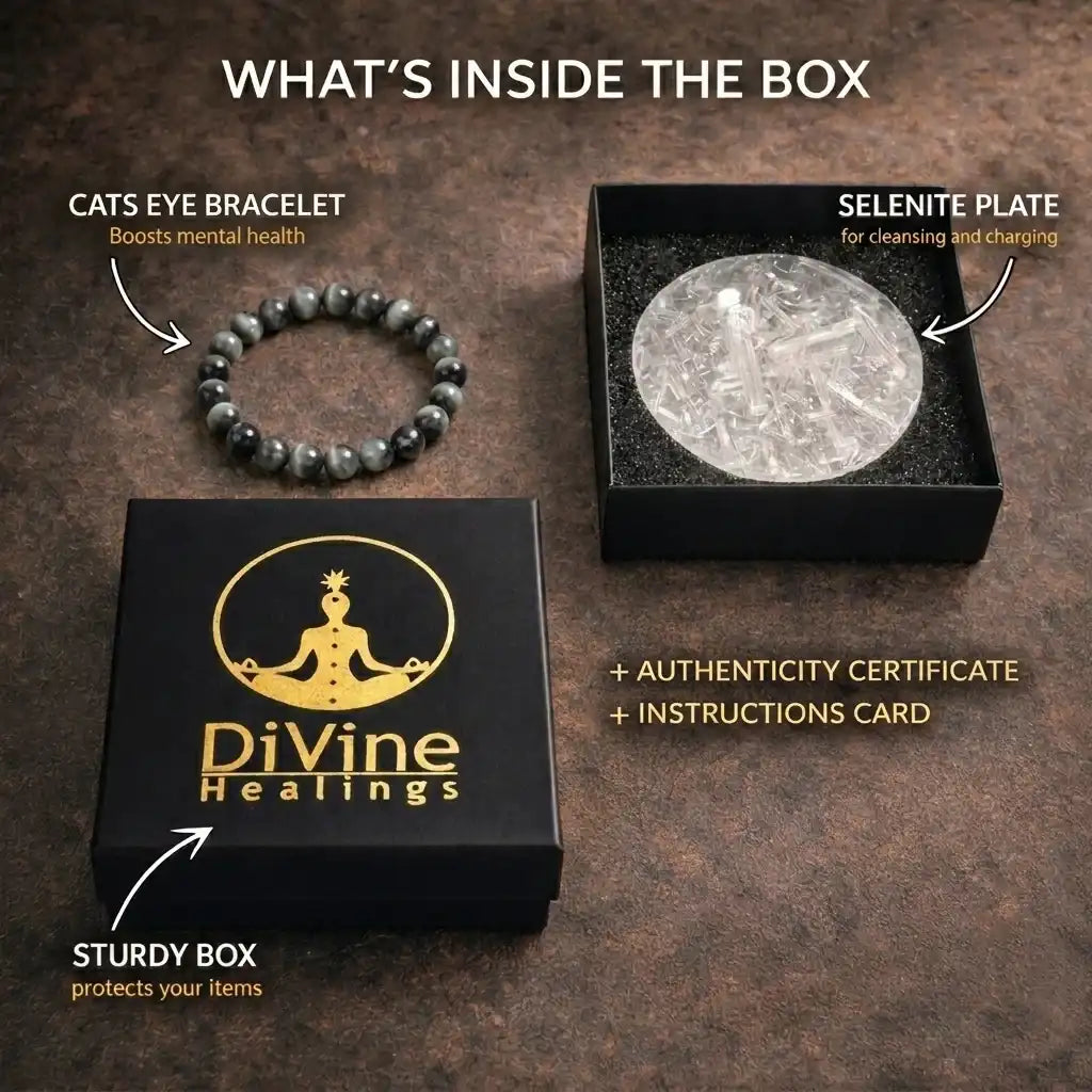 Gray Cat's Eye Bracelet Packaging