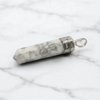 Howlite Pencil Pendant