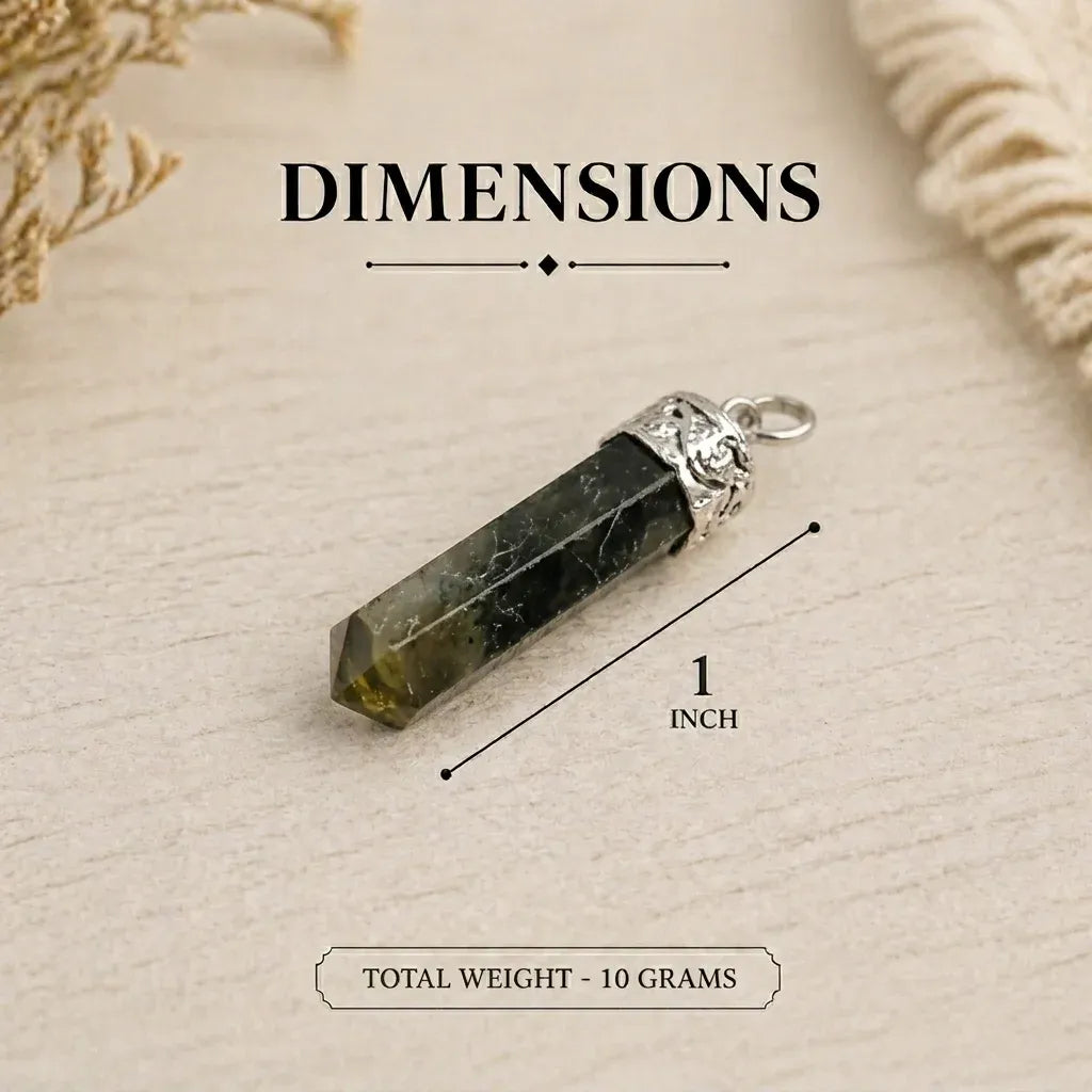Labradorite Pencil Pendant