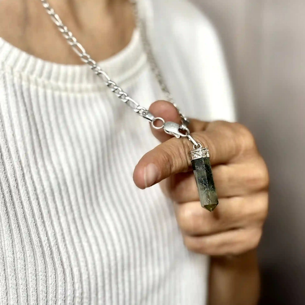 Labradorite Pencil Pendant