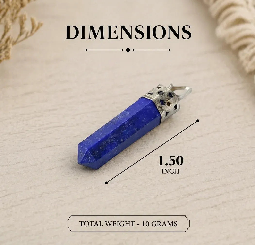 Lapis Lazuli Pencil Pendant