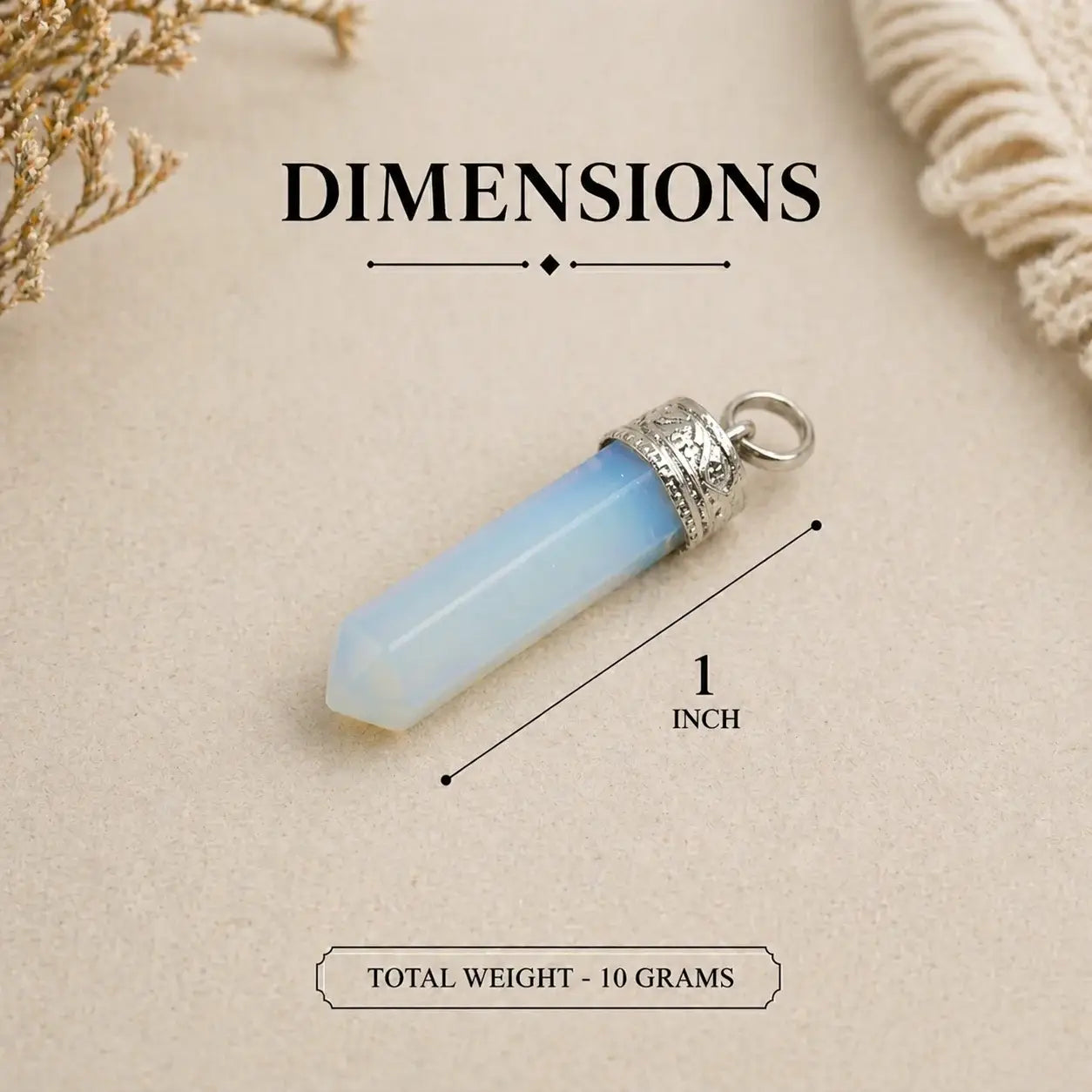 Opal Pencil Pendant