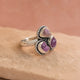 Raw Amethyst ring