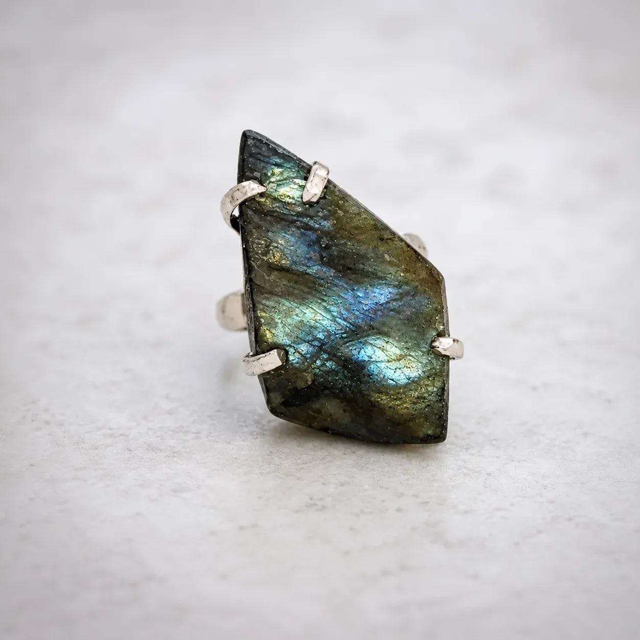 Raw Labradorite Ring by DiVine Healings