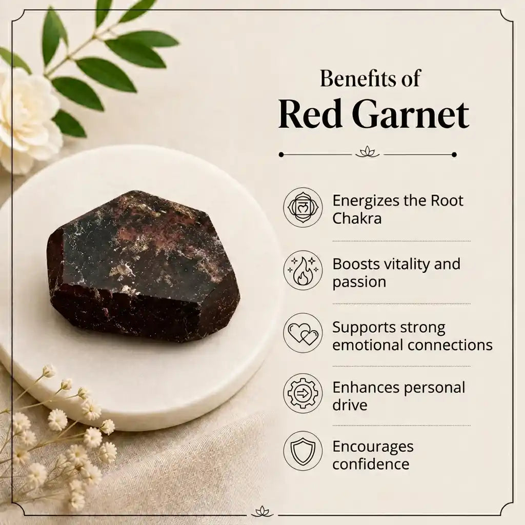 Red Garnet Tumbled Stone
