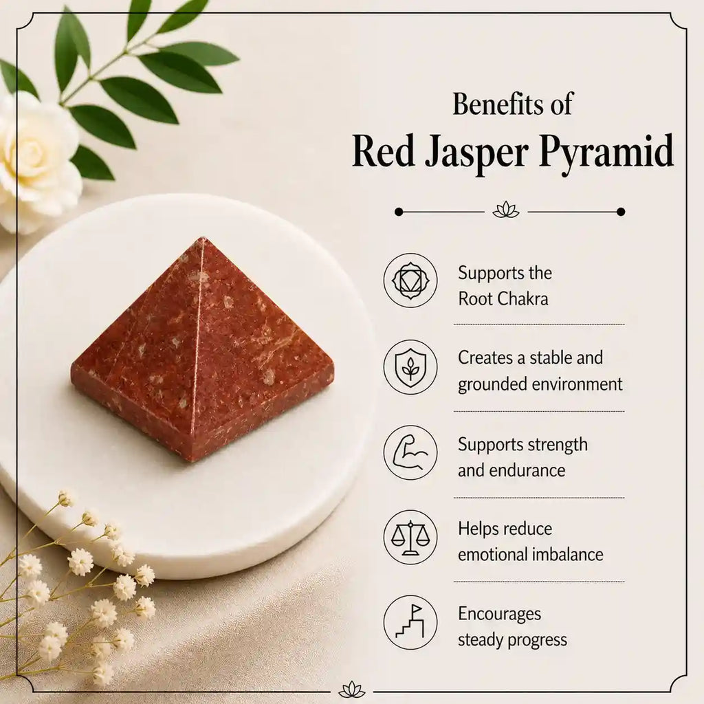 Red Jasper Pyramid