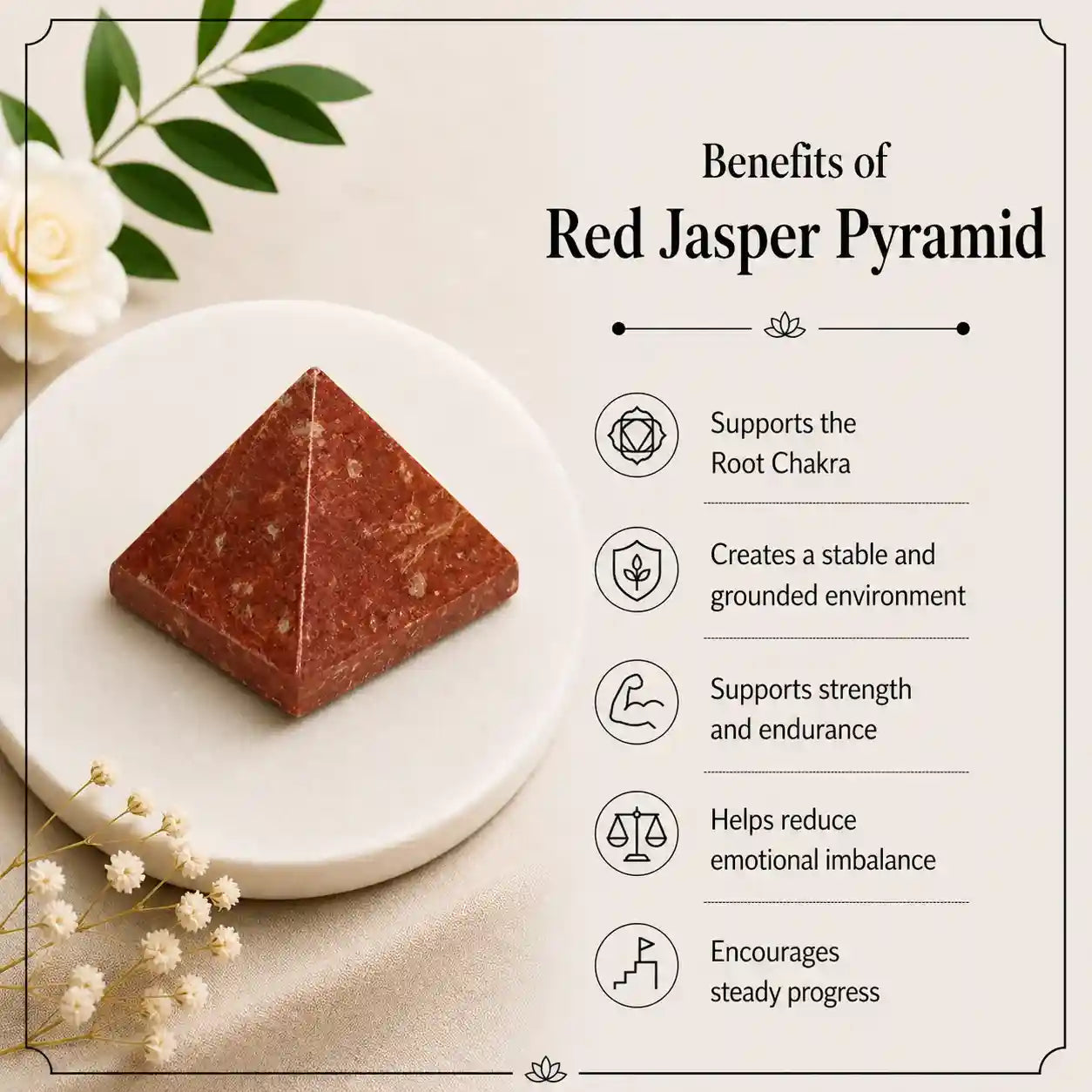 Red Jasper Pyramid