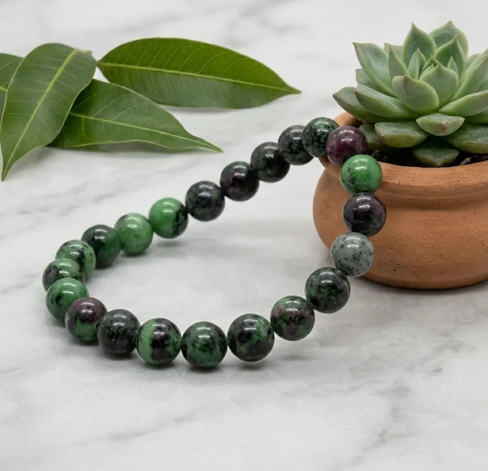 Ruby Zoisite Bracelet by DiVine Healings