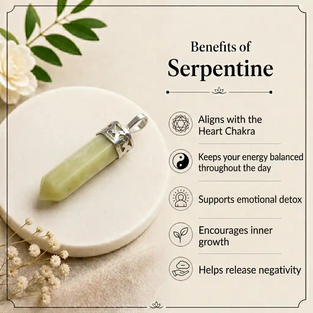 Serpentine Pencil Pendant