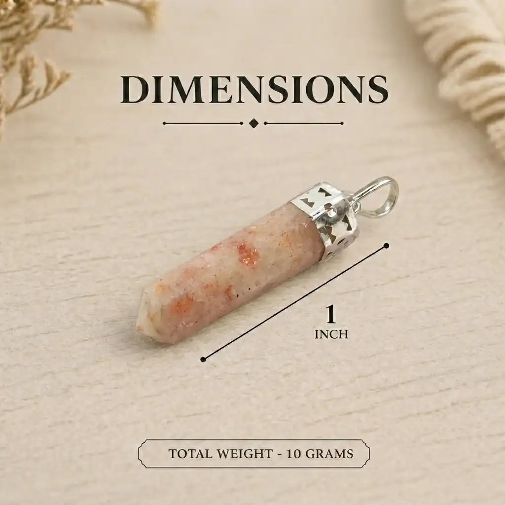 Sunstone Pencil Pendant
