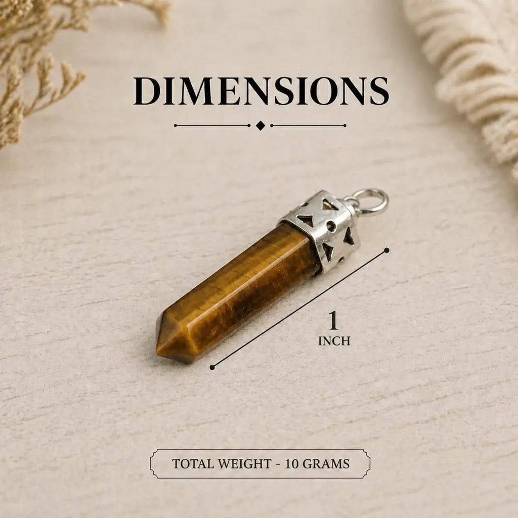 Tiger's Eye Pencil Pendant