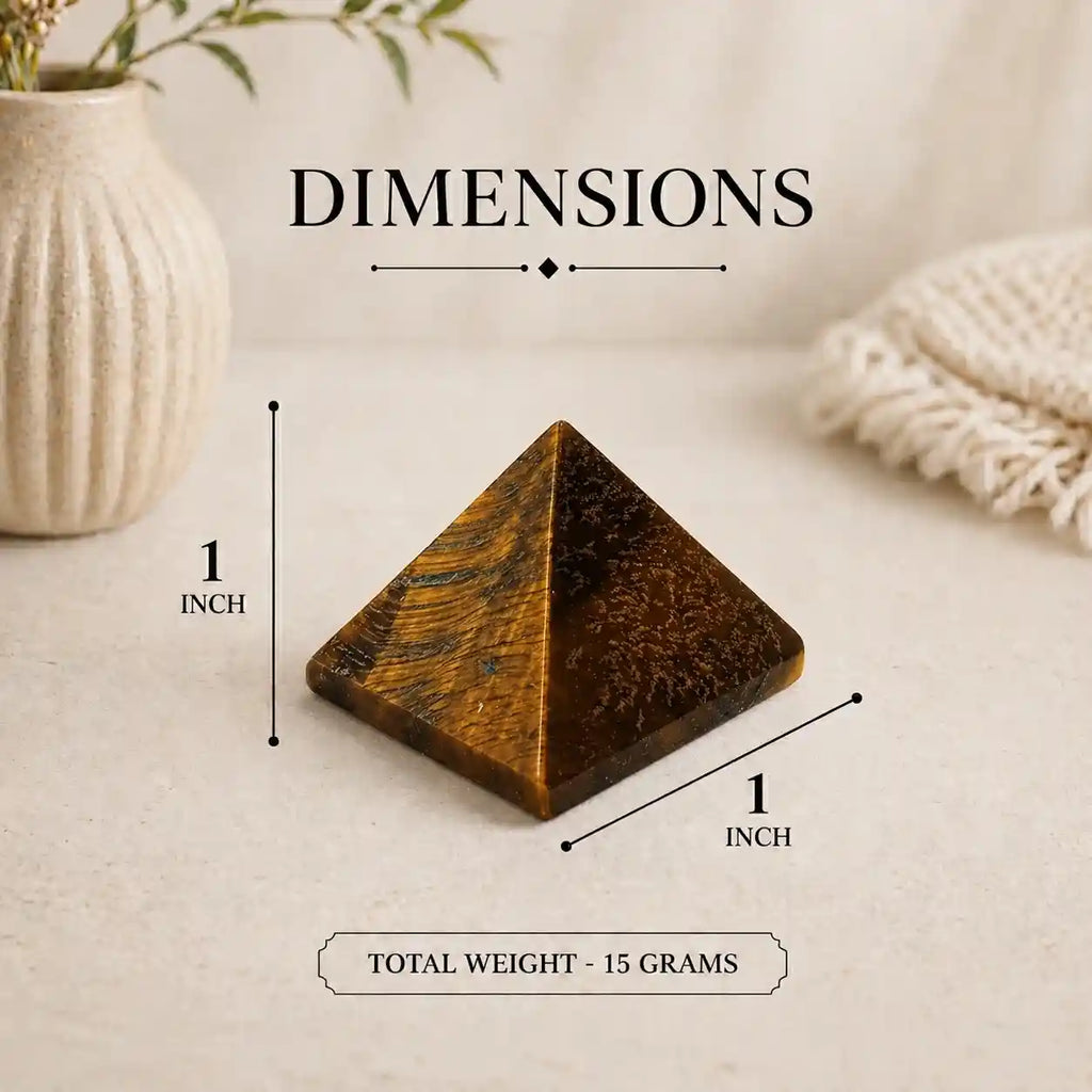 Tiger's Eye Pyramid