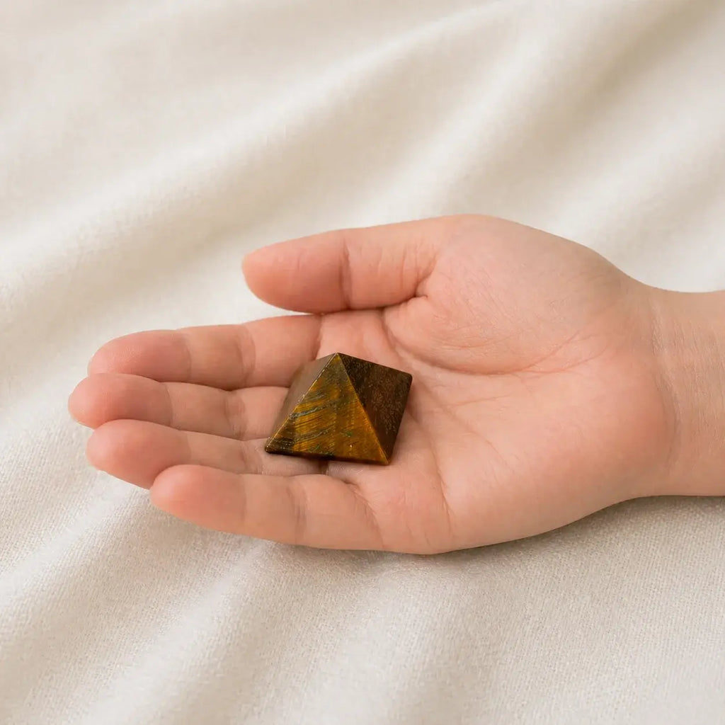 Tiger's Eye Pyramid
