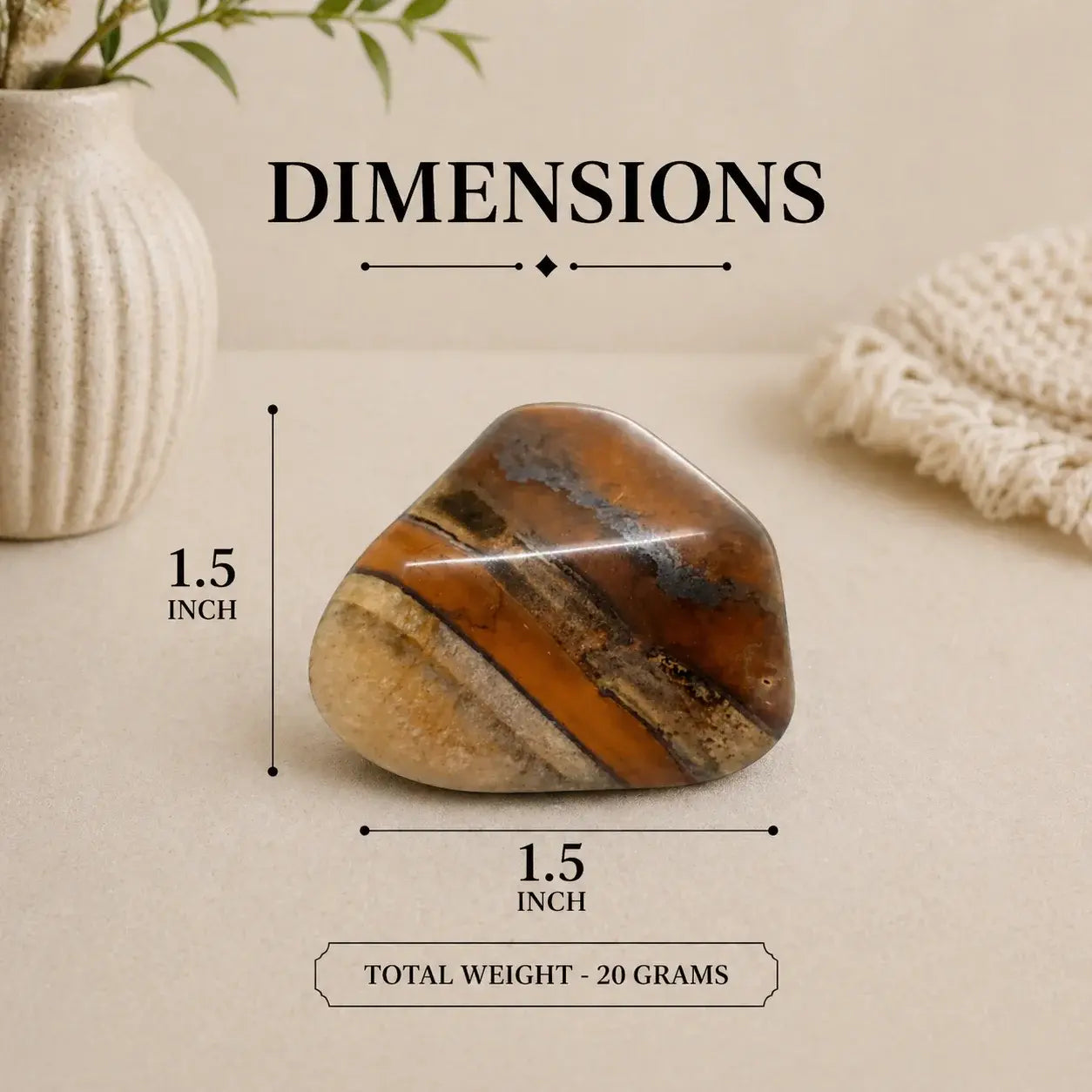 Tiger's Eye Tumbled Stone