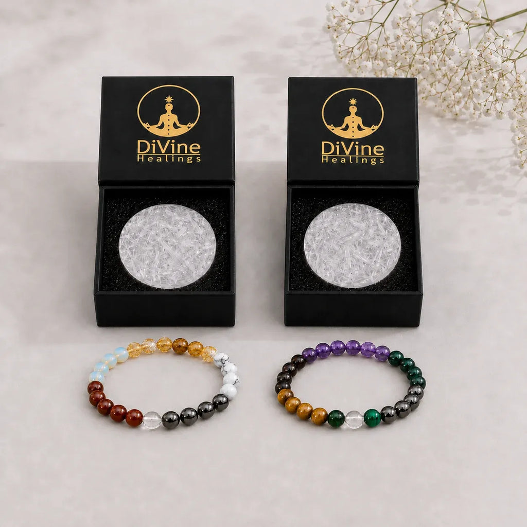 Packaging for Wealth and Wellness Bracelet Combo
